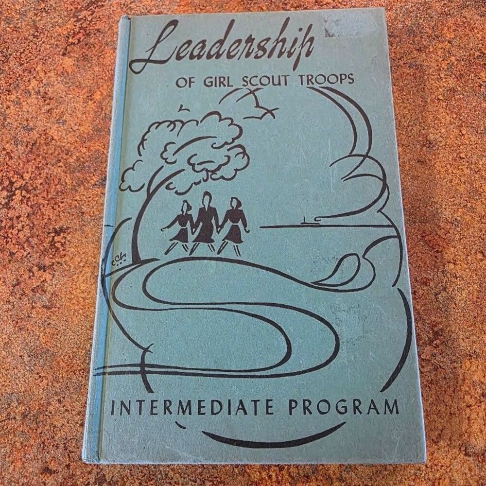 1950 Leadership of Girl Scouts Group Intermediate Program Hard Cover Book VTG